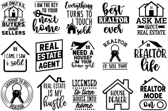 Realtor SVG Bundle: A Graphics Must for Local Crafts