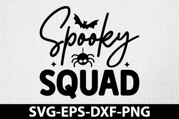 Spooky Squad Svg: A Festive Graphic for Creative Crafts
