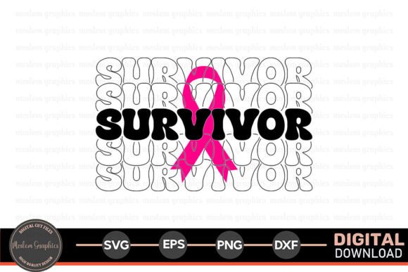 Survivor - Breast Cancer Awareness SVG for Local Crafts